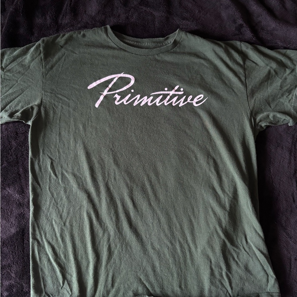 Primitive Olive Green Tee